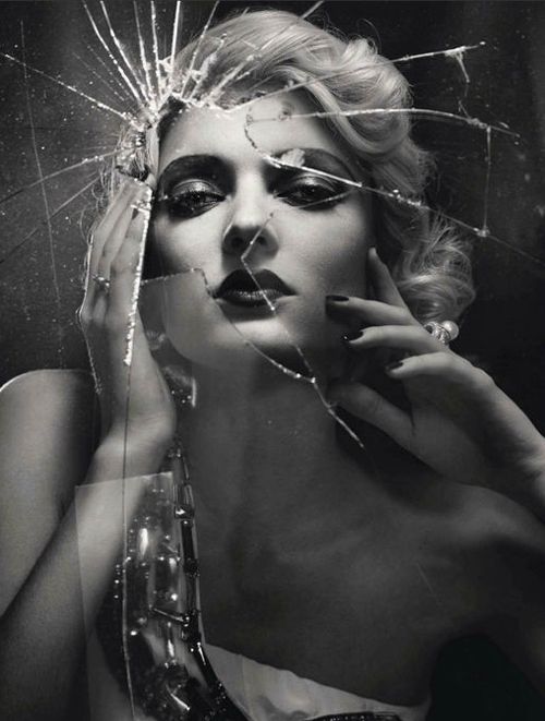 Mirror, reflection, Vogue Italia Aug 2012